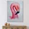 Designart - Portrait of Pink Flamingo IV - Farmhouse Canvas Wall Art Print